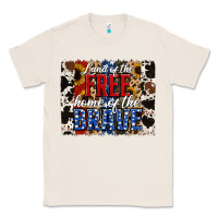 Natural Land of the Free Home of the Brave Brushstroke Classic Tee - Jasminsmagicworld