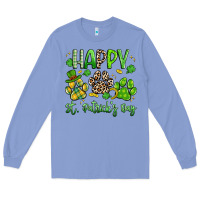 Colony Blue happy st. patricks day paws Long Sleeve Tee - Artiststas