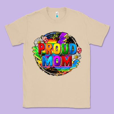Proud Mom Lgbt Classic Tee Designed By Fadigitalartstudio