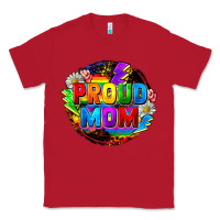 Red proud mom lgbt Classic Tee - FaDigitalArtStudio
