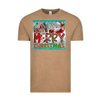 Vintage Coffee merry Christmas Vintage Tee - CowhideDigitalArt