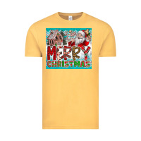 Vintage Mustard merry Christmas Vintage Tee - CowhideDigitalArt