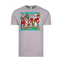 Vintage Zinc merry Christmas Vintage Tee - CowhideDigitalArt