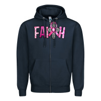 Navy horseshoe with roses and cross Zipper Hoodie - RanaPortraitStore