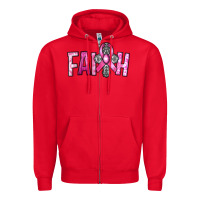 Red horseshoe with roses and cross Zipper Hoodie - RanaPortraitStore