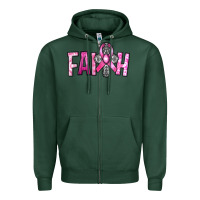 Sports Green horseshoe with roses and cross Zipper Hoodie - RanaPortraitStore