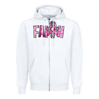 White horseshoe with roses and cross Zipper Hoodie - RanaPortraitStore