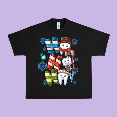 Ho Ho Ho Teeth Urban Heavy Tee Designed By Cowhidedigitalart