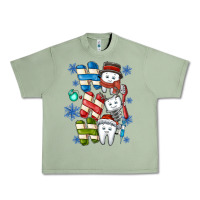 Oil Green ho ho ho teeth Urban Heavy Tee - CowhideDigitalArt