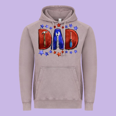 Tools For Dad Vintage Hoodie Designed By Barkaloodesign