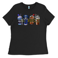 Black Police Coffee Ladies Tee - CowhideDigitalArt