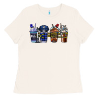 Bone Police Coffee Ladies Tee - CowhideDigitalArt