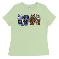 Matcha Police Coffee Ladies Tee - CowhideDigitalArt