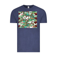Vintage Denim christmas magic pattern Vintage Tee - CowhideDigitalArt