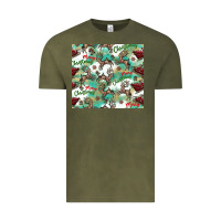 Vintage Olive christmas magic pattern Vintage Tee - CowhideDigitalArt