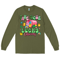 Army Green take your lucky charms st patricks Long Sleeve Tee - Artiststas