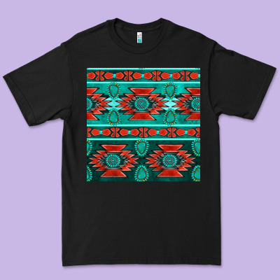 Native American Aztec Seamless Pattern 4 Premium Tee Designed By Bundleandbundleshop