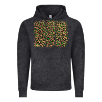 Vintage Black leopard with green glitter Vintage Hoodie - Artiststas
