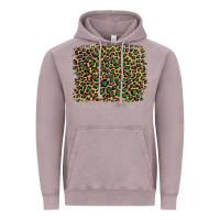 Vintage Zinc leopard with green glitter Vintage Hoodie - Artiststas