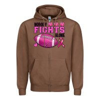 Chestnut nobody fights alone Zipper Hoodie - RanaPortraitStore