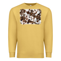 Antique Gold cowhide leopard background Premium Sweatshirt - RanaPortraitStore