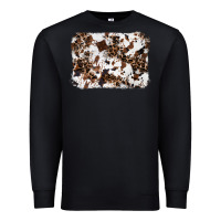Black cowhide leopard background Premium Sweatshirt - RanaPortraitStore
