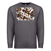 Charcoal Heather cowhide leopard background Premium Sweatshirt - RanaPortraitStore