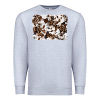 Heather Grey cowhide leopard background Premium Sweatshirt - RanaPortraitStore