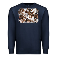 Navy cowhide leopard background Premium Sweatshirt - RanaPortraitStore