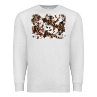 Oatmeal Heather cowhide leopard background Premium Sweatshirt - RanaPortraitStore