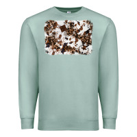 Seafoam cowhide leopard background Premium Sweatshirt - RanaPortraitStore
