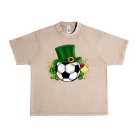 French Oak Football Ball Urban Heavy Tee - CowhideDigitalArt