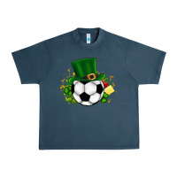 Midnight Navy Football Ball Urban Heavy Tee - CowhideDigitalArt