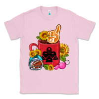 Bubblegum Pink Western Football Coffee cup Classic Tee - FaDigitalArtStudio