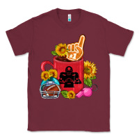 Burgundy Western Football Coffee cup Classic Tee - FaDigitalArtStudio