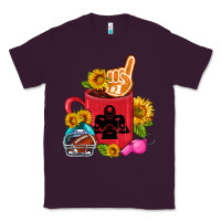 Plum Western Football Coffee cup Classic Tee - FaDigitalArtStudio