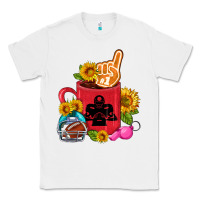 White Western Football Coffee cup Classic Tee - FaDigitalArtStudio