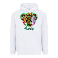 White Aries Zodiac Sign Sunflower Leopard Serape Heavyweight Hoodie - RanaPortraitStore