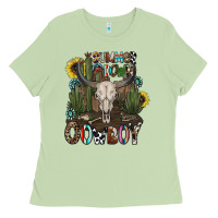 Matcha summer down cowboy Ladies Tee - CowhideDigitalArt