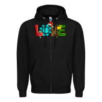 Black christmas gemstone love Zipper Hoodie - RanaPortraitStore