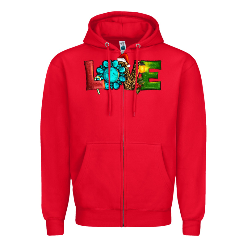 Christmas Gemstone Love Zipper Hoodie by RanaPortraitStore | Teevron