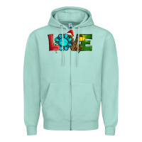 Seafoam christmas gemstone love Zipper Hoodie - RanaPortraitStore