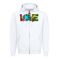 White christmas gemstone love Zipper Hoodie - RanaPortraitStore