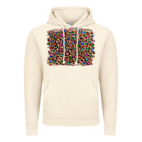 Vintage Artic leopard with multiple color glitters Vintage Hoodie - Artiststas