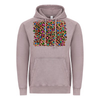 Leopard With Multiple Color Glitters Vintage Hoodie | Teevron