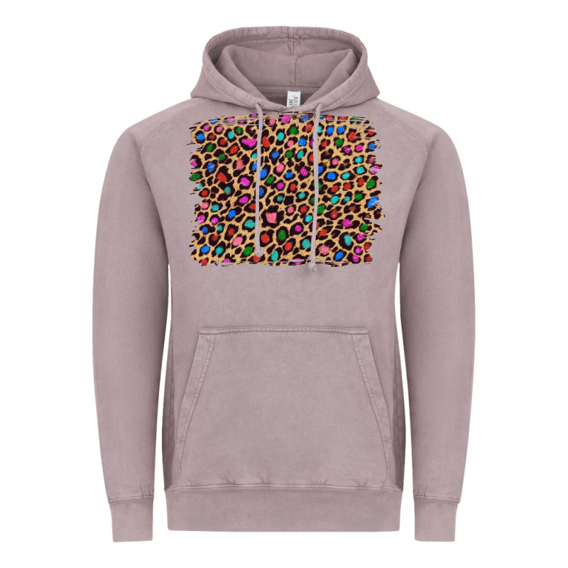 Leopard With Multiple Color Glitters Vintage Hoodie by Artiststas | Teevron