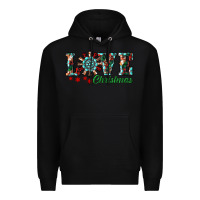 Black christmas love windmill Premium Hoodie - RanaPortraitStore