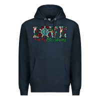Navy christmas love windmill Premium Hoodie - RanaPortraitStore