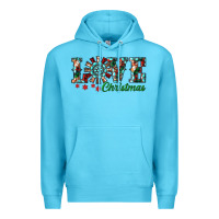 Ocean Blue christmas love windmill Premium Hoodie - RanaPortraitStore