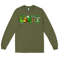 Army Green lucky nurse Long Sleeve Tee - Artiststas